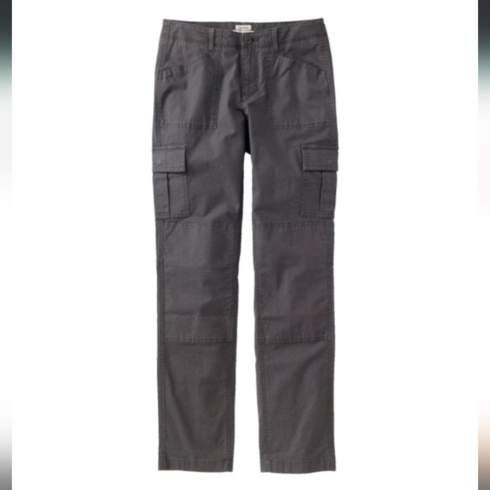 L.L. Bean Gray Straight Leg Cargo Pants